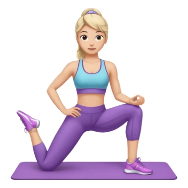 Pilates princess sticker