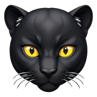 a black panther waiting for a prey sticker