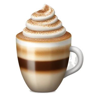 “Cappuccino with frothy milk and a sprinkle of cocoa on top.” sticker