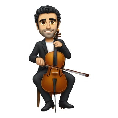 Oscar Isaac playing cello sticker