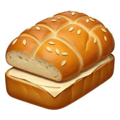 bread loaf taking a nap sticker