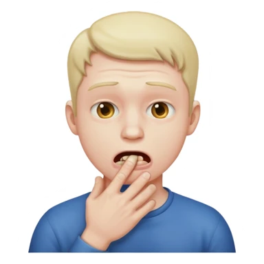 man choking himself  sticker