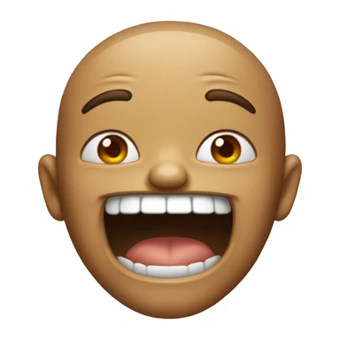 Horrifically Realistic laugh emoji sticker
