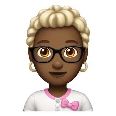 Black hello kitty  sticker