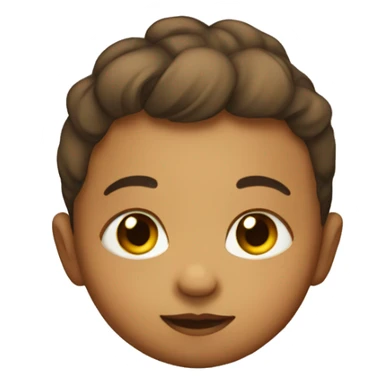 Baby with star behind head sticker