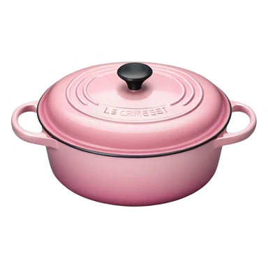 babypink le creuset sticker