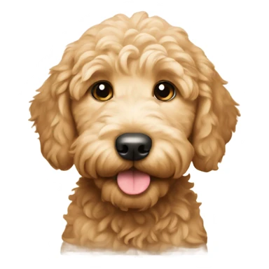 Golden doodle puppy sticker