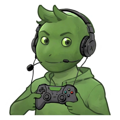 Boy with gaming consoles  sticker