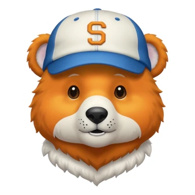 white Bear with cap sticker