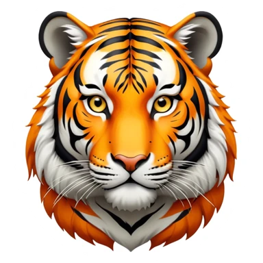 cinematic- noble-tiger-realistic-full-body-standing-emoji,-massive-striped-frame-exuding-power-and-grace,-bold-orange-fur-with-thick-black-stripes,-head-tilted-dramatically,-piercing-yellow-eyes-focused-intensely,-simplified-yet-realistic-focused-features,-highly-detailed,-glowing-with-an-almost-sarcastic-glow expressive eyes sticker