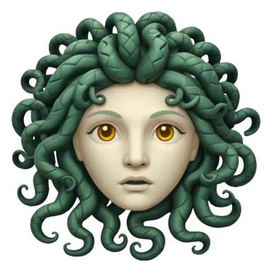 statue head medusa sticker