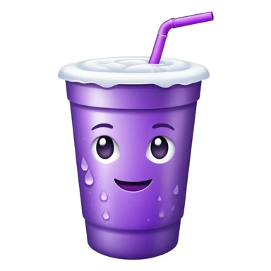 purple drink in styrofoam cup sticker