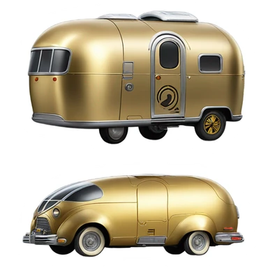 1921Long wheelbase airstream Star Wars C-3PO Van Character Cars sticker