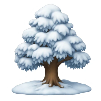 Snow tree sticker