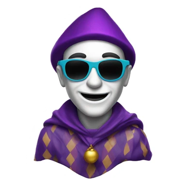  Jester with nice sunglasses on  sticker