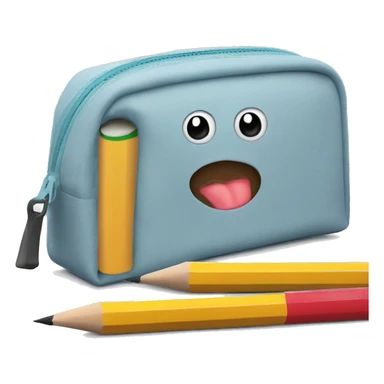 pencil case with zipper sticker