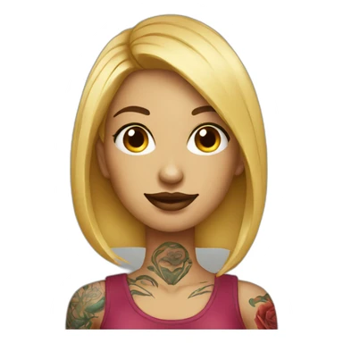 tattoo artist woman sticker