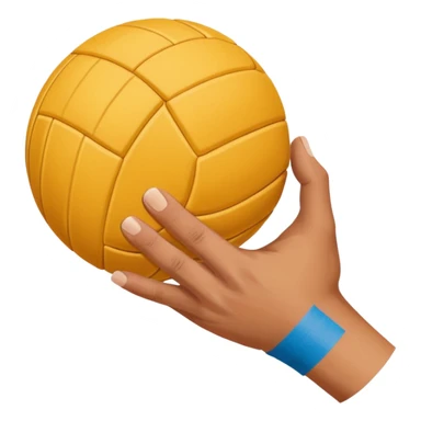 volleyball hand with bands sticker