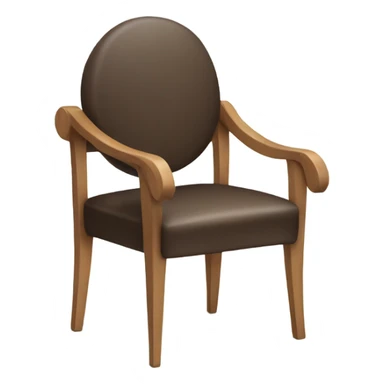 A chair with human arms and legs sticker