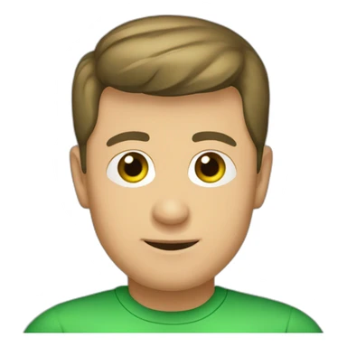 Volodymyr Zelensky with Green shirt sticker