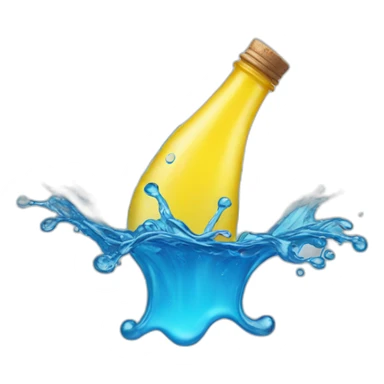 liquids splashing sticker