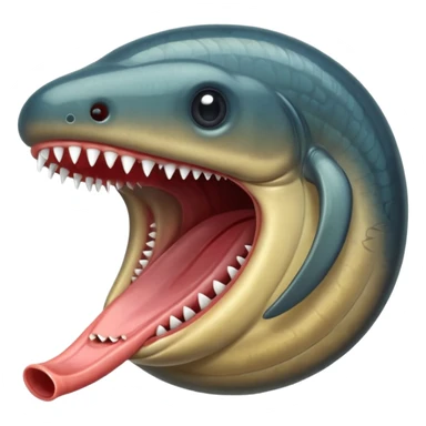 clack lamprey mouth  sticker