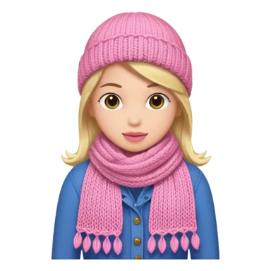 Pink scarf sticker