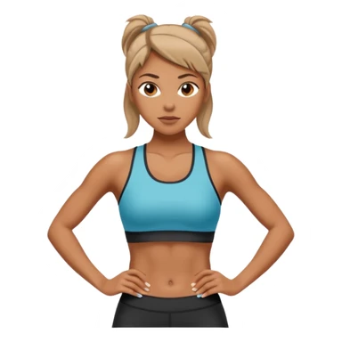 woman working out sticker