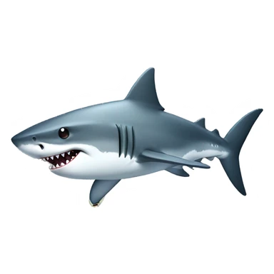 Shark with a gun sticker