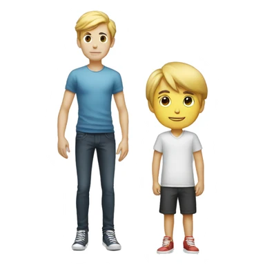 slender boy standing next to a mini cooper sticker