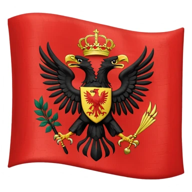 Flag emoji of 1992 dardania flag sticker