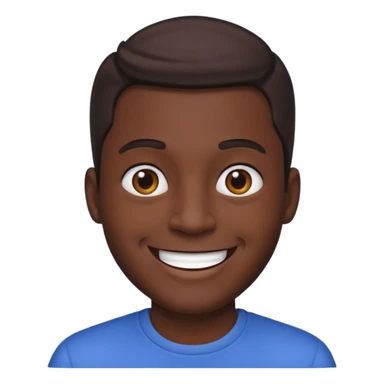 dark skin male emoji sticker