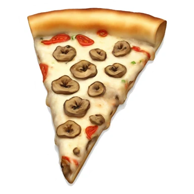 mushroom pizza slice sticker