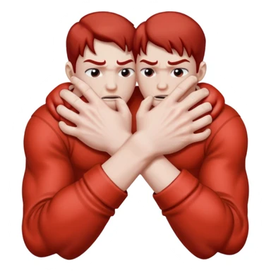 Hands in a strangling stance sticker