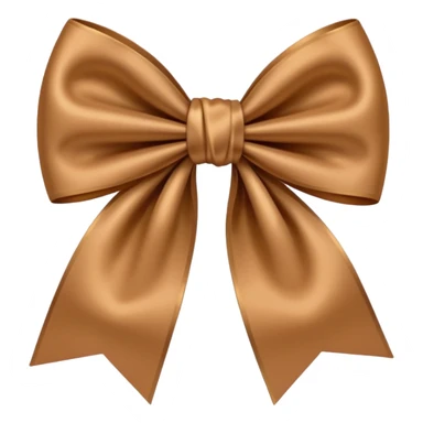 Light brown bow  sticker