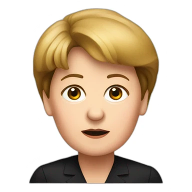 red light angela merkel sticker