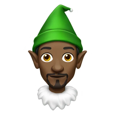 Snoop dogg as an elf sticker
