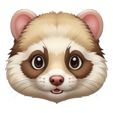 adorable ferret sticker