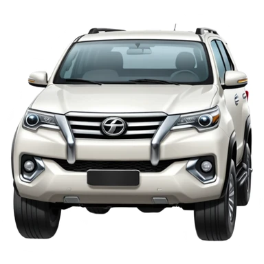 White fortuner sticker