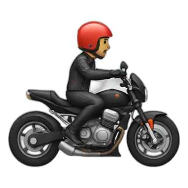 Motorcycle rider sticker