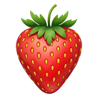 red strawberry sticker