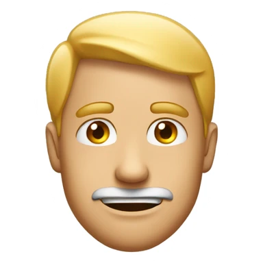 Responsible Emoji in man's face sticker