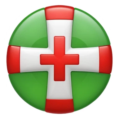 change the red cross emoji color from red to green color sticker