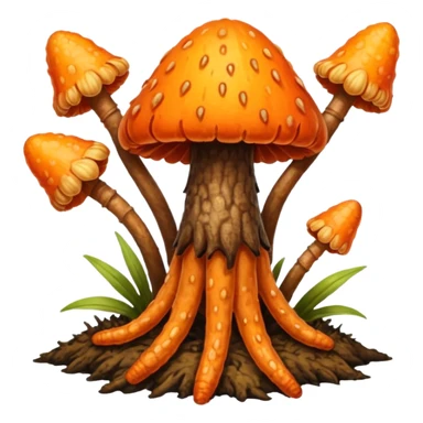 cordyceps mushroom sticker