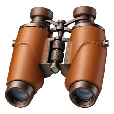 brown binoculars sticker