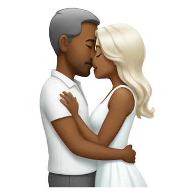 kissing wife  sticker