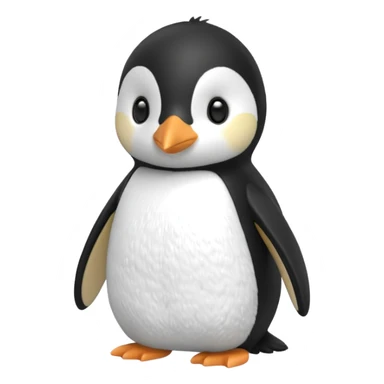 A penguin in the style of a Sylvanian Families doll sticker