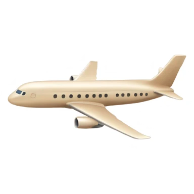 brown-beige airplane sticker