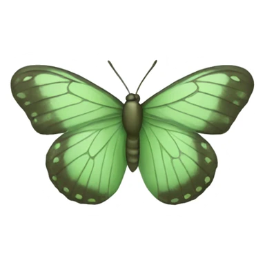 Sage green butterfly sticker