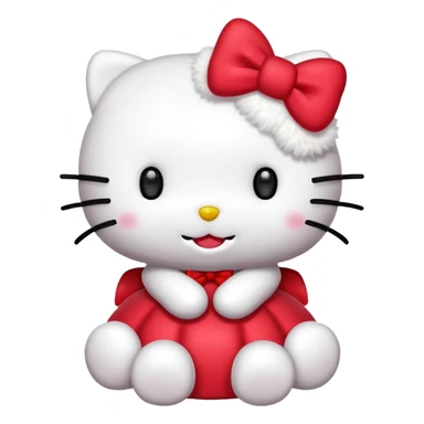 Classic hello kitty fully body Sanrio no mouth  sticker